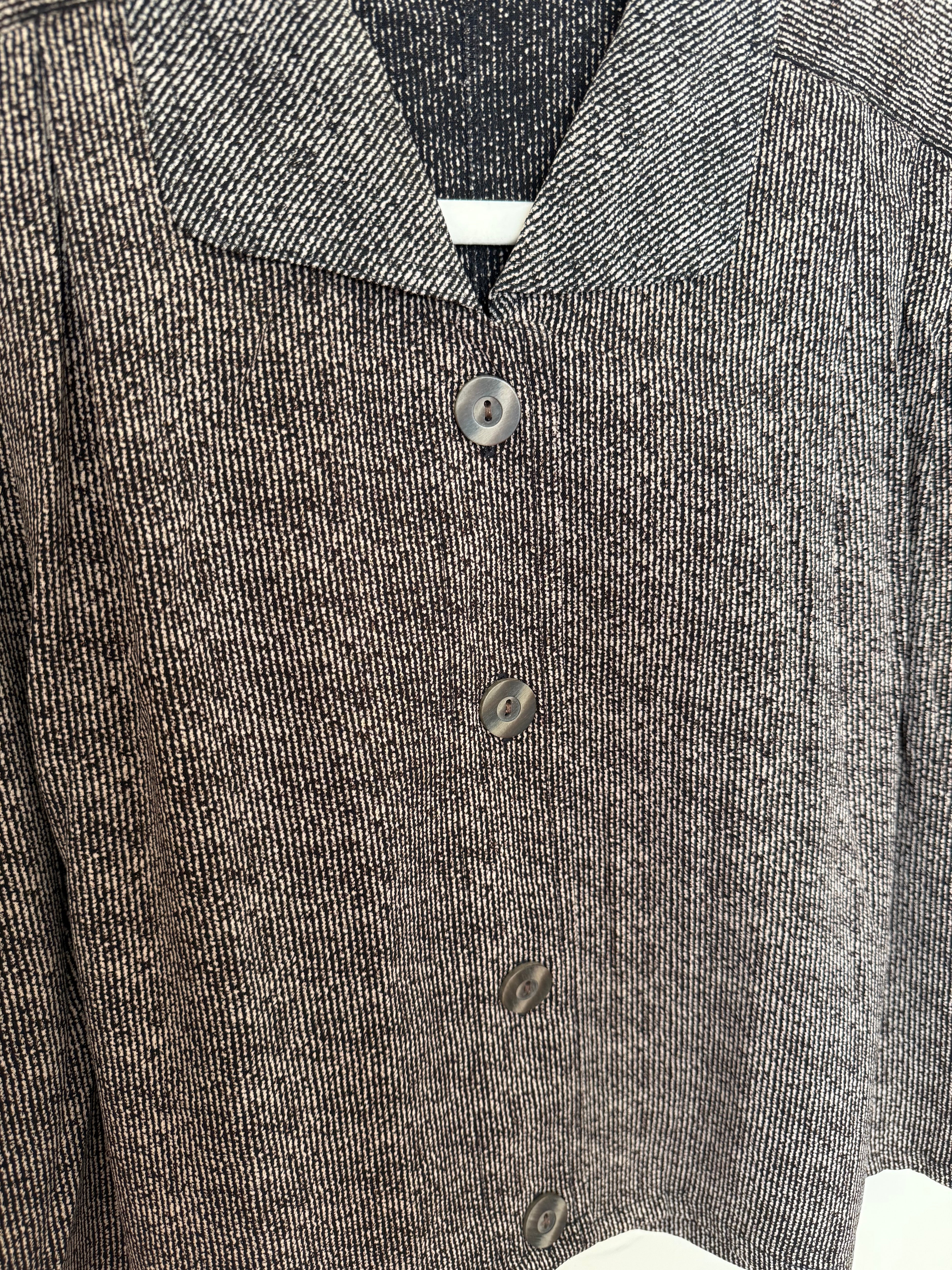 Cropped Blouse - Birch Stripes - XXL