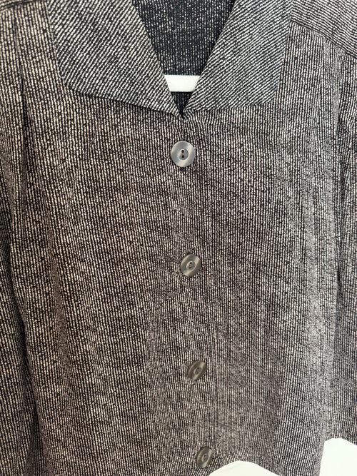 Cropped Blouse - Birch Stripes - XXL