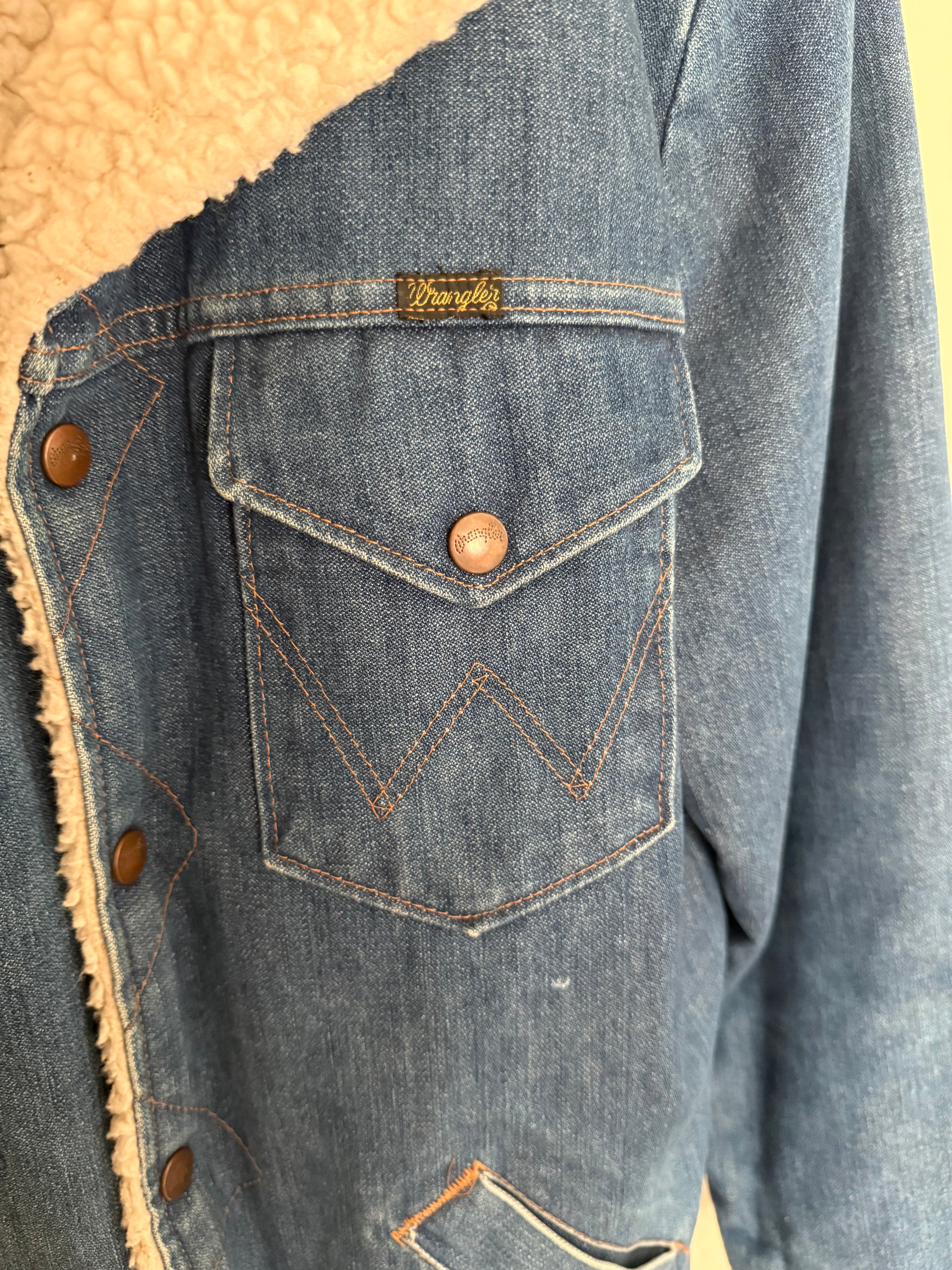 1970's Denim Wrangler Wrange Coat - Medium