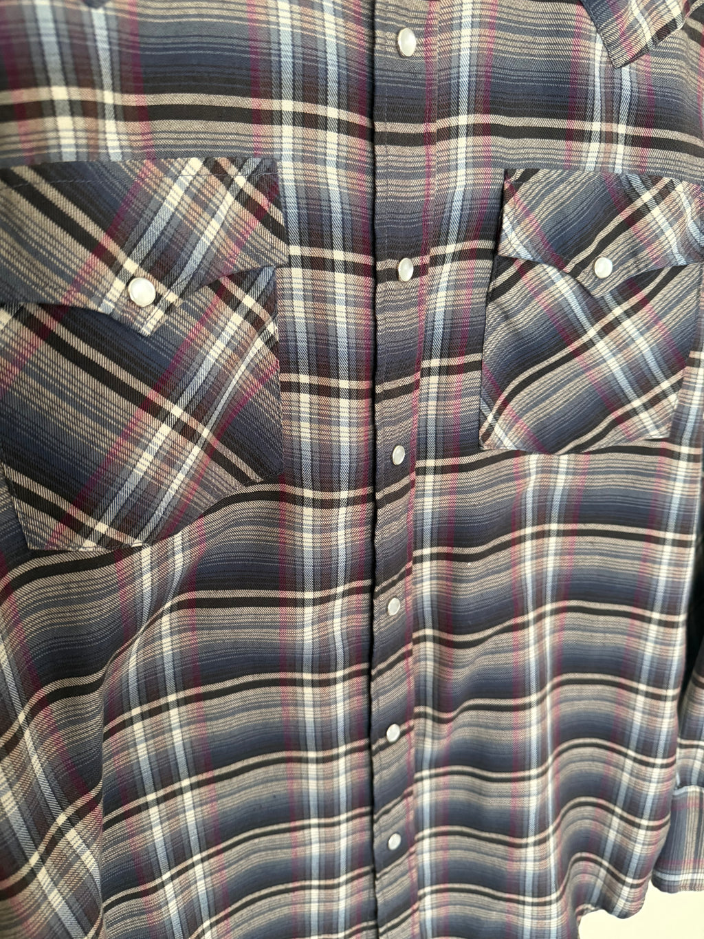 1970's Pearl Snap Western Shirt - Medium