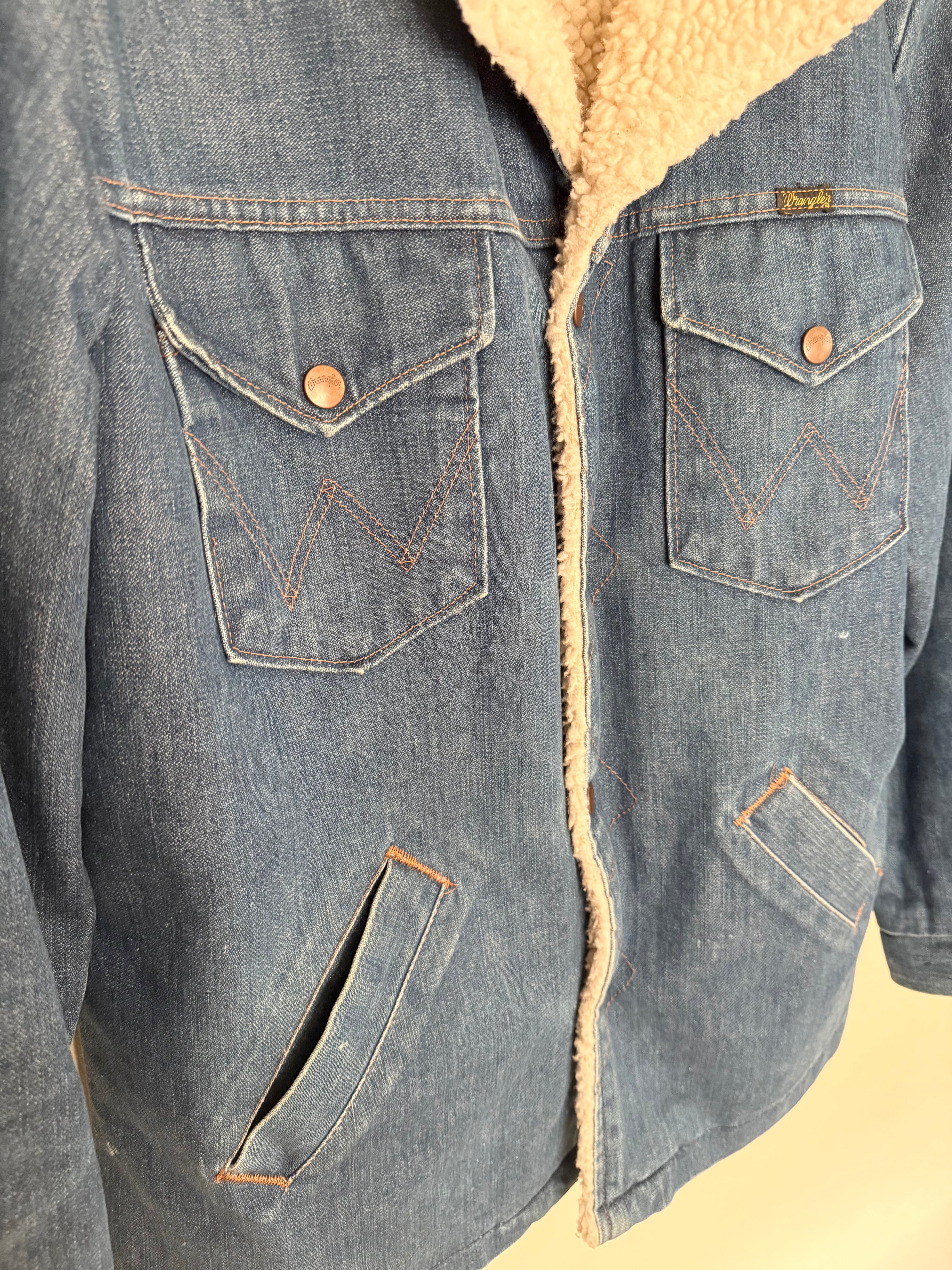 1970's Denim Wrangler Wrange Coat - Medium