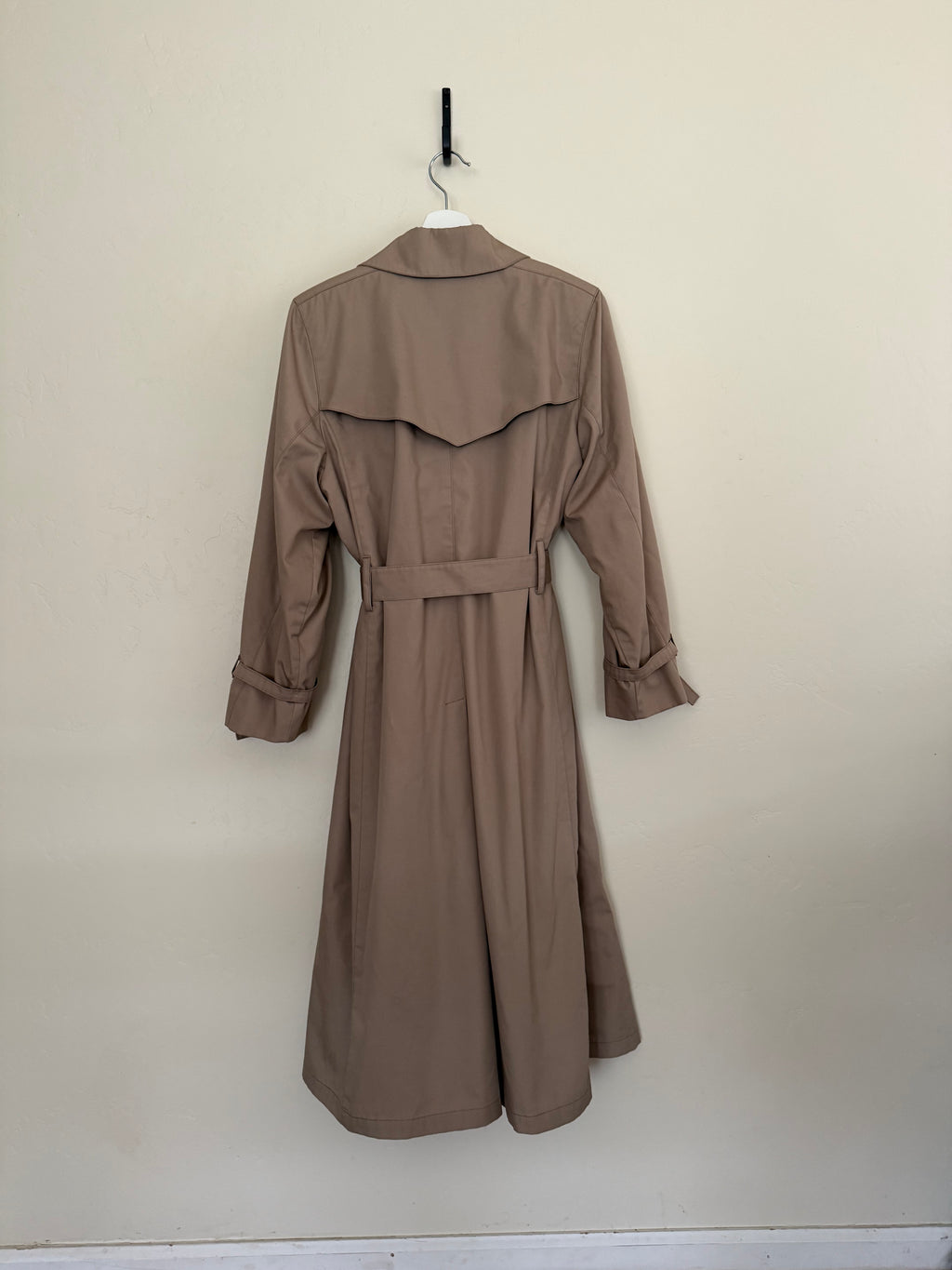 1970's Flannel Lined Trench Coat - Medium