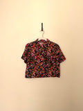 Cropped Blouse - Peony Floral - S/M