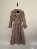 1970's Flannel Lined Trench Coat - Medium