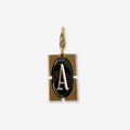 Vintage "A" rectangular charm