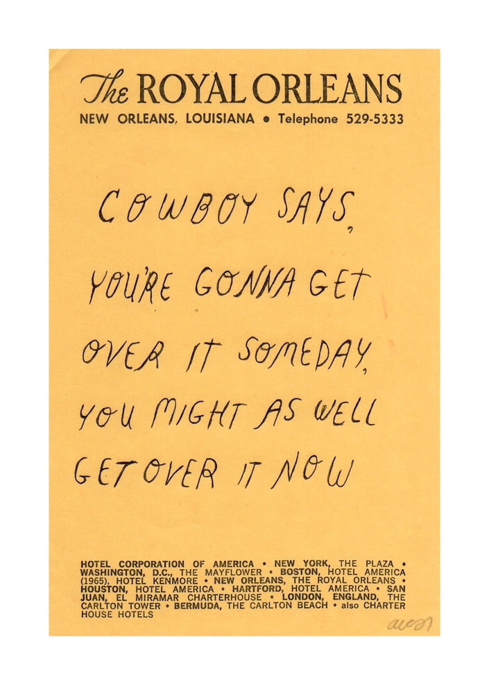 4"x6" Print - Cowboy Says