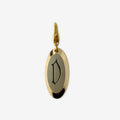 Vintage oval "D" charm