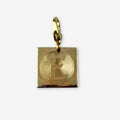 Vintage "E" square charm