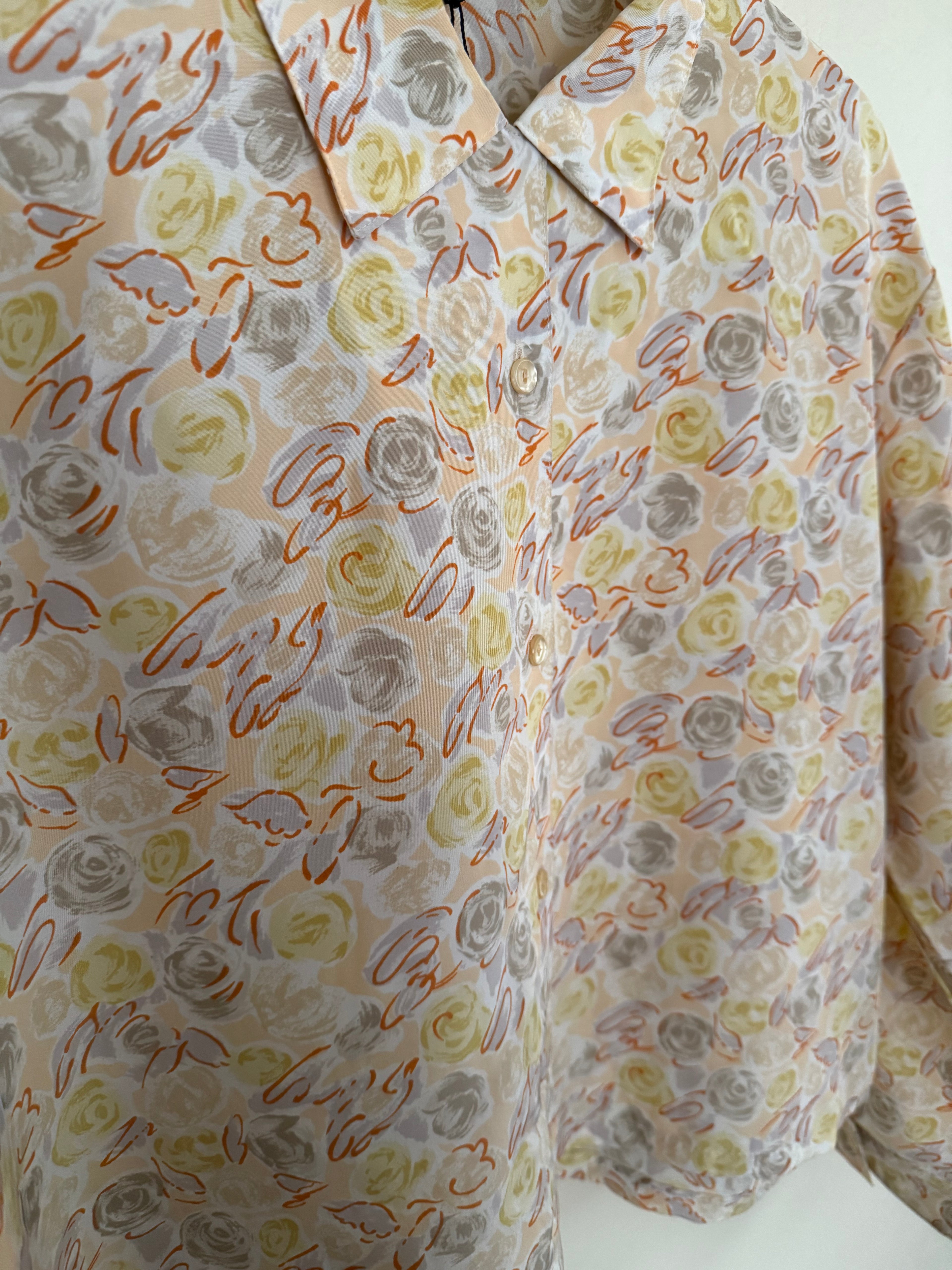 Cropped Blouse - Multi Floral - M/L