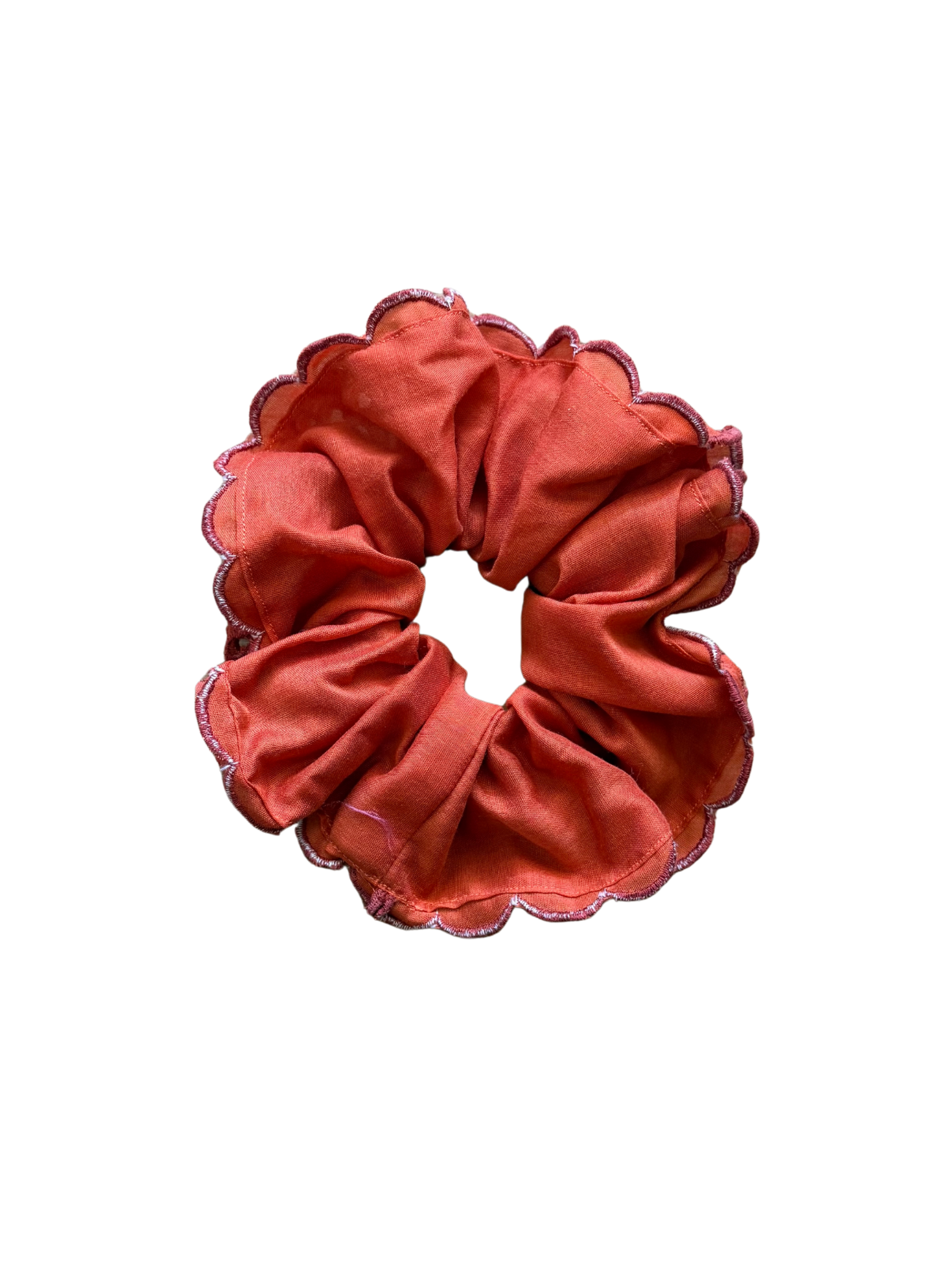 XL Scrunchie - Rust Eyelet Lace