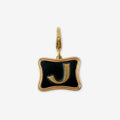 Vintage wavy "J" charm