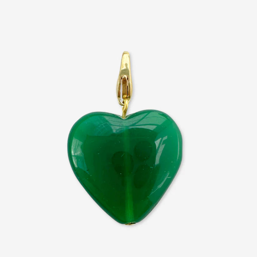 Vintage puffy heart charm