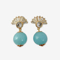 Vintage Japanese glass bead earrings