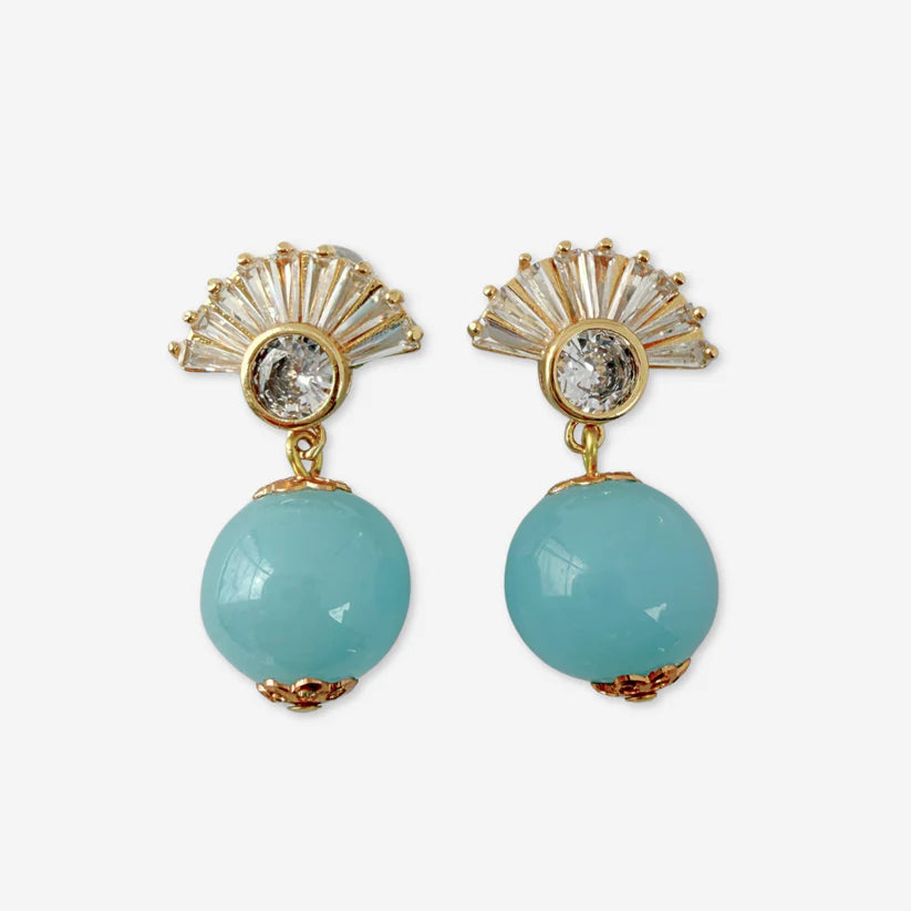 Vintage Japanese glass bead earrings