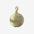 Vintage gold plated circular locket