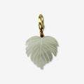 Vintage mother of pearl palm leaf charm