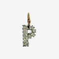 Vintage rhinestone letter "P" charm