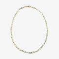 Gold plated paperclip chain