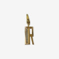Vintage gold plated bold "R" charm