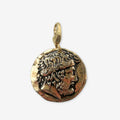 Vintage Zeus coin charm